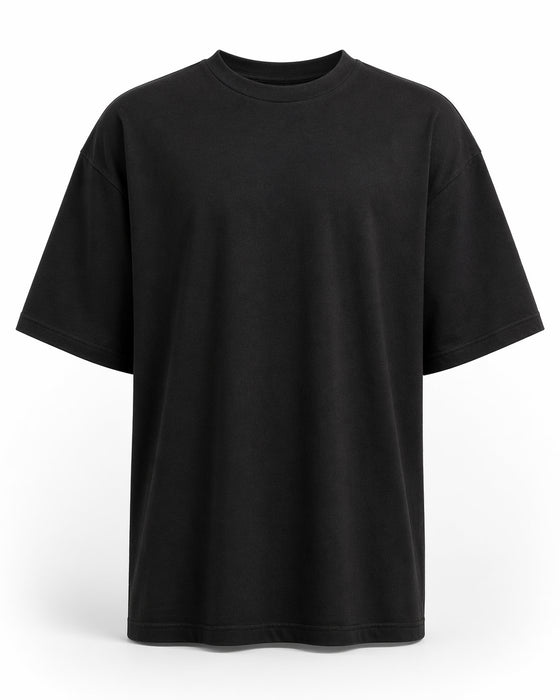220 GSM Oversized Tee - Black