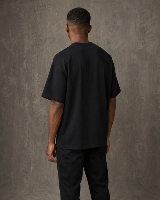 220 GSM Oversized Tee - Black